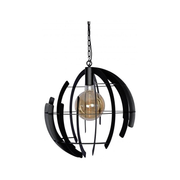 ZTaHL Hanglamp Terra Ø60cm 2400-9005 Zwart Structuur