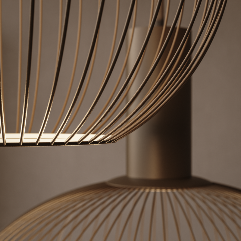 Ztahl Como 3-Lichts Hanglamp Rond Platinum exclusief Lichtbronnen