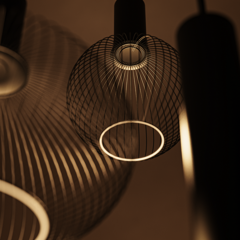 Ztahl Como 3-Lichts Hanglamp Rond Platinum