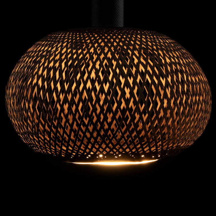 Segula Floating Line Bamboo Oval Ø300mm E27 Brons 350Lumen