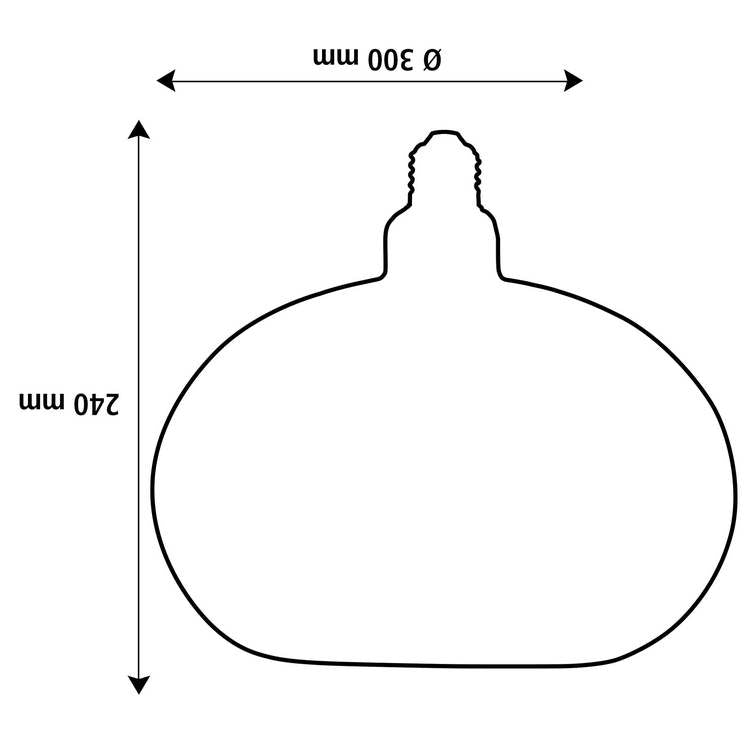 Segula Floating Line Bamboo Oval Ø300mm E27 Brons 350Lumen