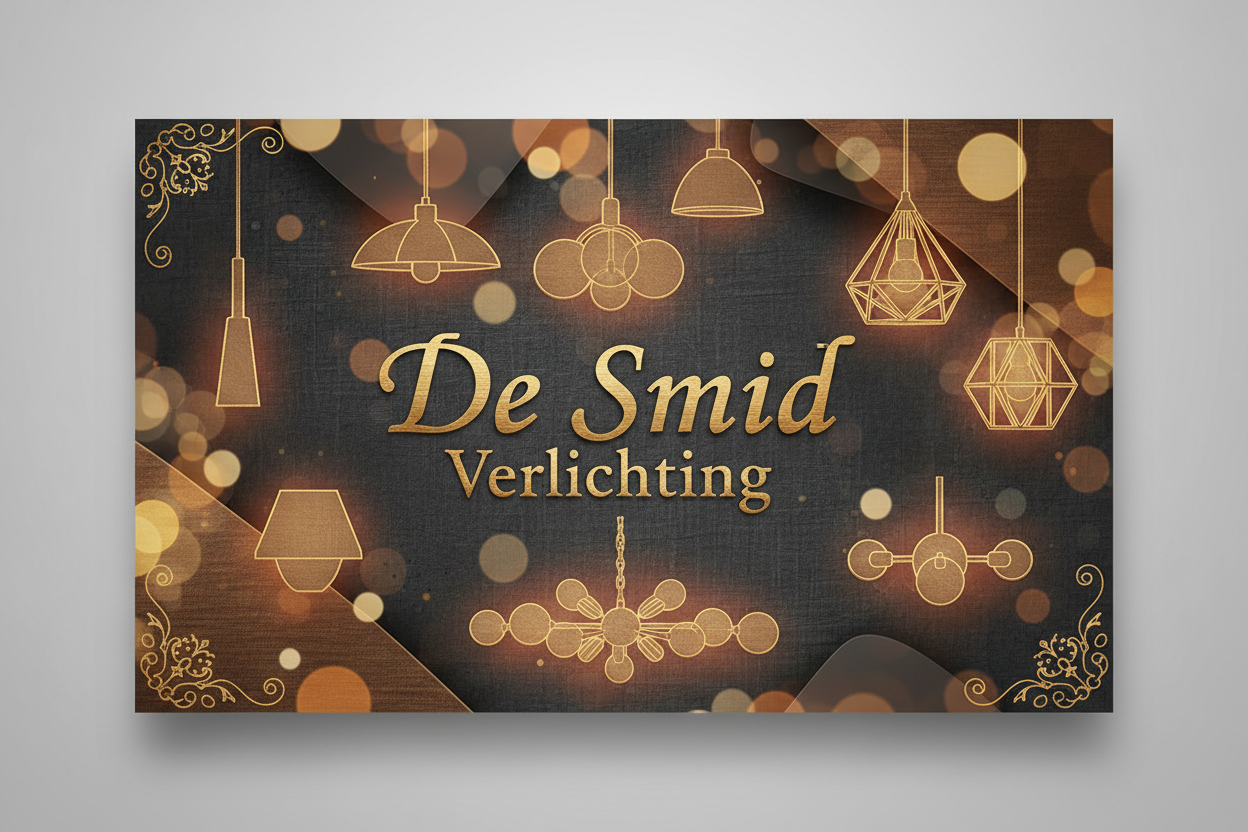 Gift card De Smid Verlichting met daarop de tekst De Smid Verlichting (verder geen tekst)
