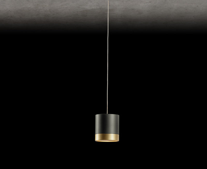 Holtkötter P2 Aura 2-Lichts Hanglamp Zwart/Matt Goud