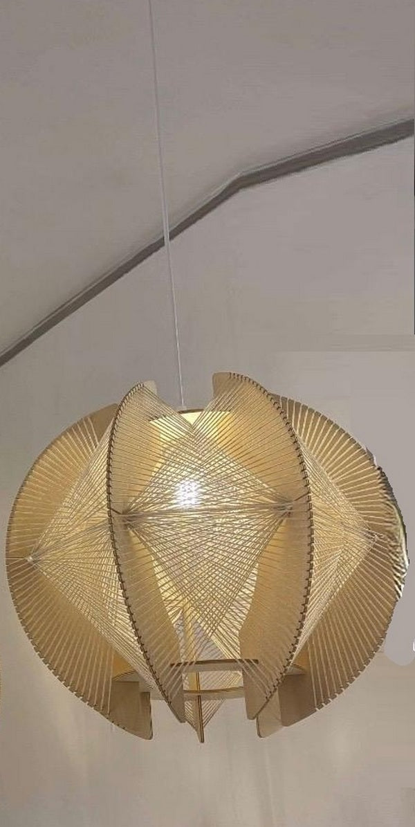 ETH Jessica Hanglamp Naturel  E27 Max 9W. Ø40cm 2.5m Cable