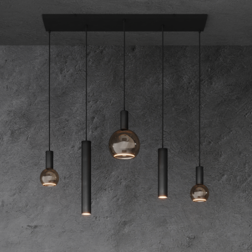 Ztahl Riva 5-Lichts Hanglamp 4302-Quartz