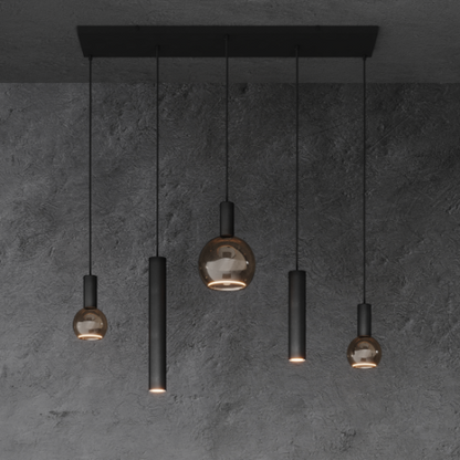 Ztahl Riva 5-Lichts Hanglamp 4302-Quartz