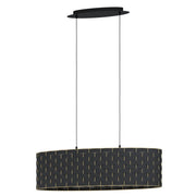 Marasales Hanglamp Ovaal Zwart/Goud