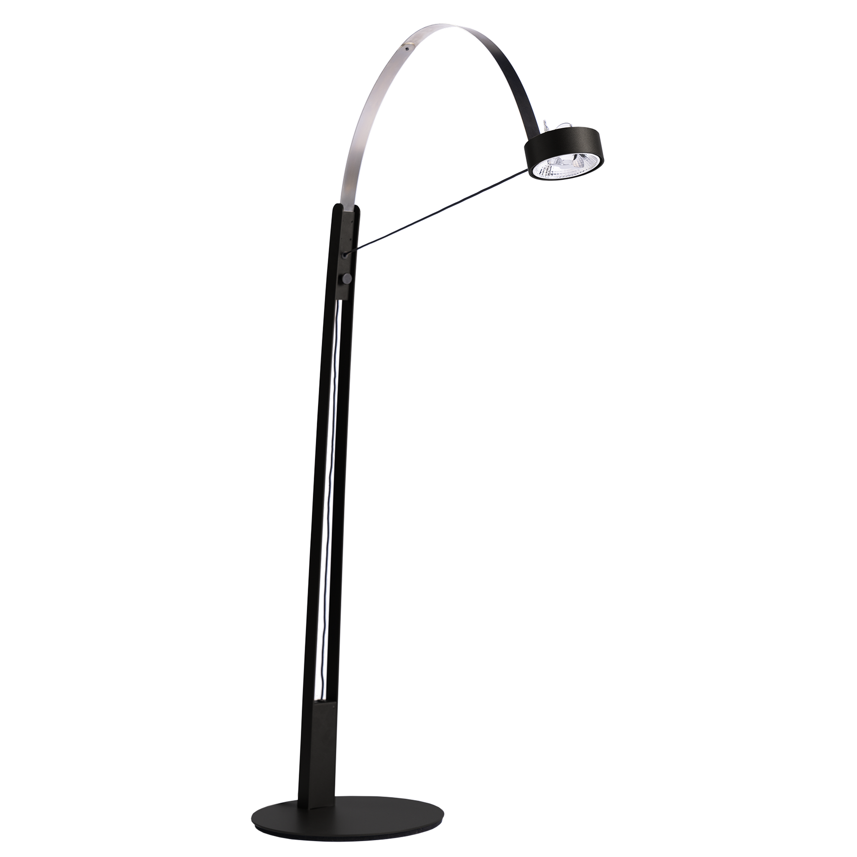 Soft Steel Spring Reading Black + DW (Dim to warm) - De Smid Verlichting