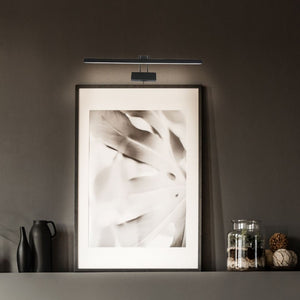 Steinhauer Litho LED Wandl.Schilderij 2431ZW Zwart