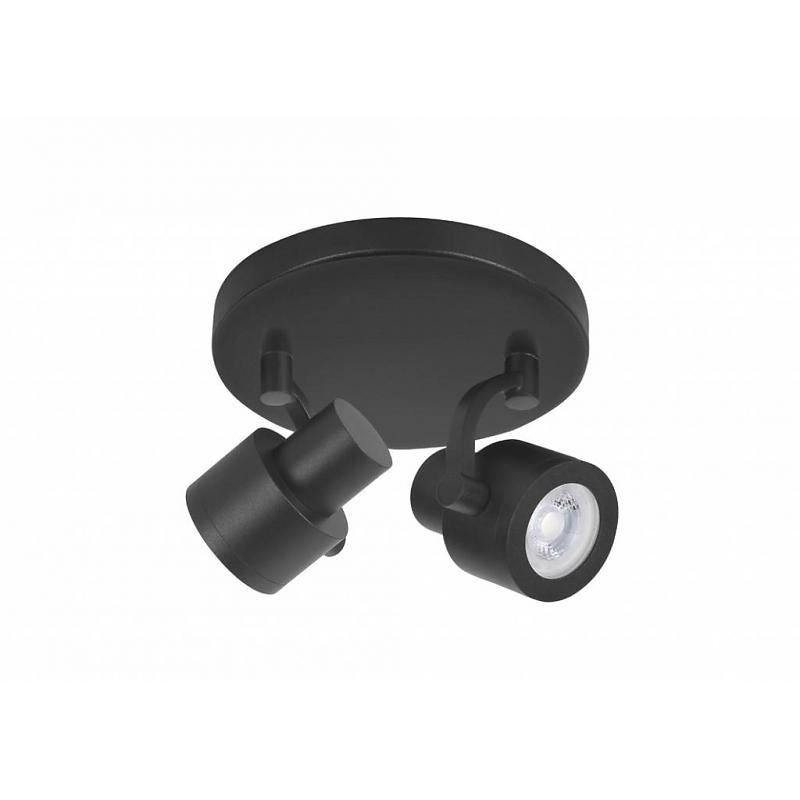 Alto LED 2L-Spot excl.Lichtbron Zwart S7395.01
