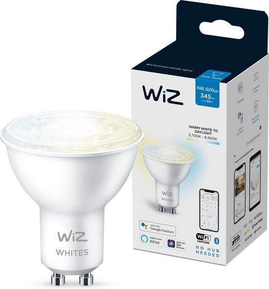 Wiz Wi-Fi BLE TW/4.8W GU10 927-65 White