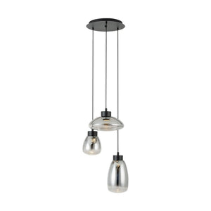 Stars of Light Sarnarra 3L-Hanglamp Zwart/Rook
