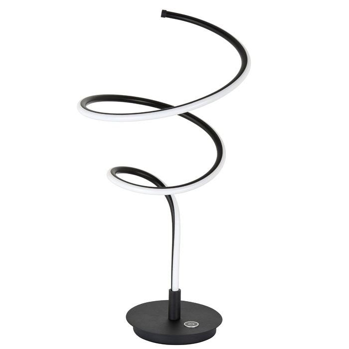 Highlight Curle LED Tafell.13w. Zwart T1570.01