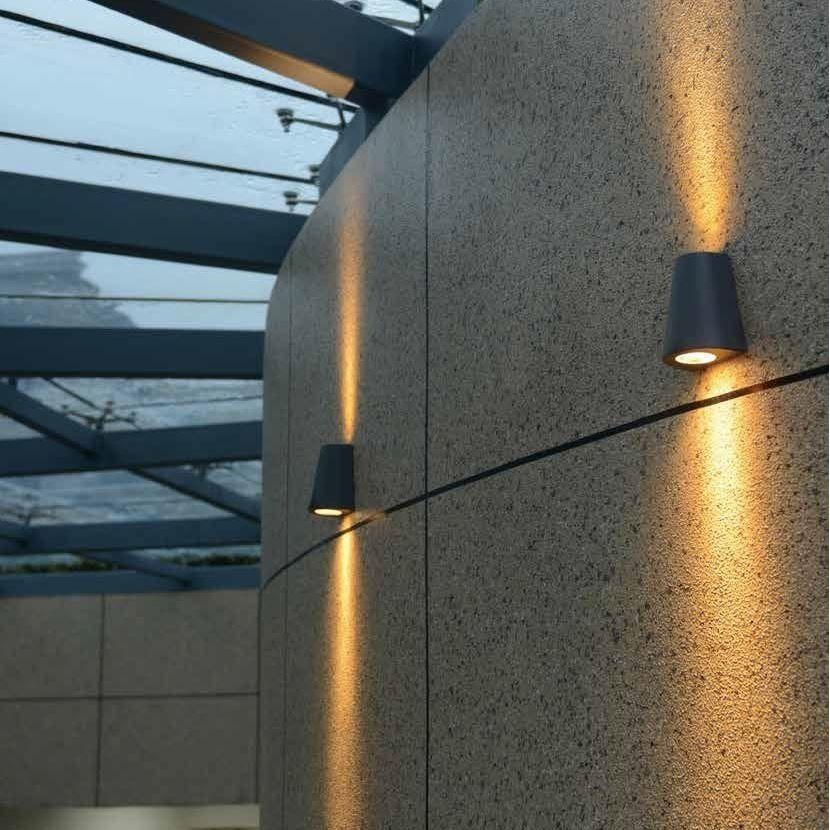 Steinhauer Logan LED Wand BuitenLamp Zwart 1498ZW