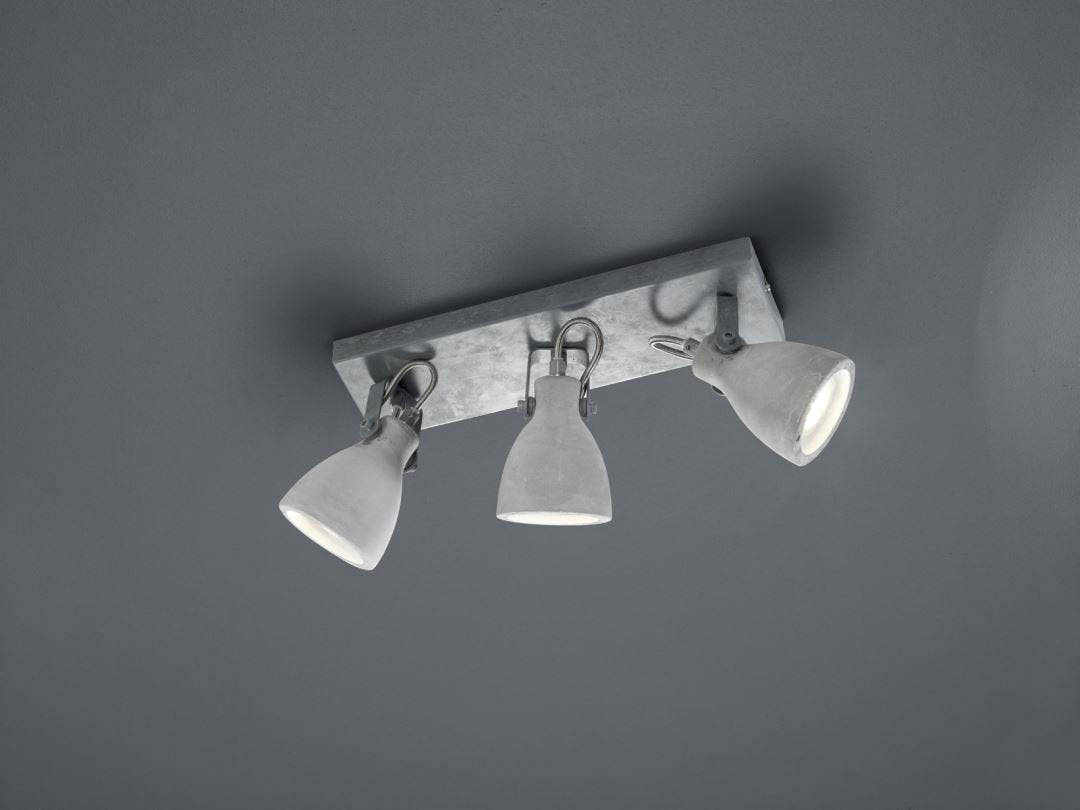 Trio Concrete 3L- Spot Beton excl. Lichtbronnen