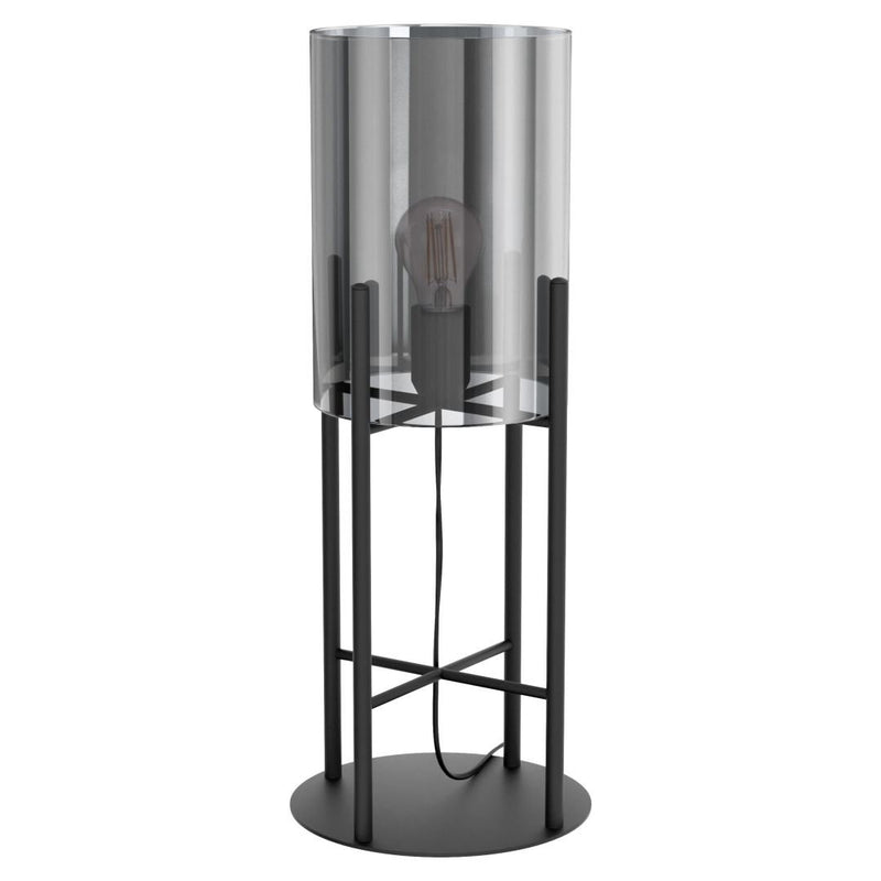 Lifestyle Glasgow Tafellamp Zwart/Smoke Helder