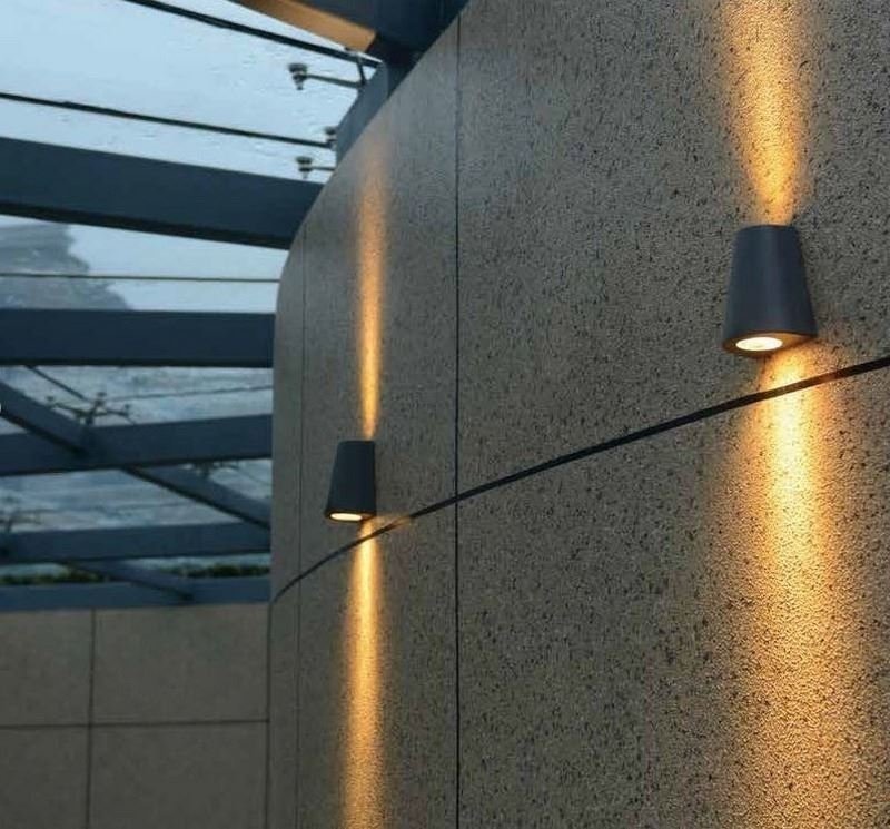 Steinhauer Logan LED Wand BuitenLamp Zwart 1498ZW
