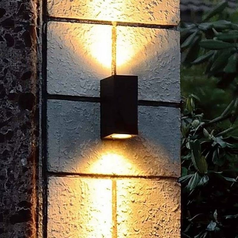 Steinhauer Logan LED Wand BuitenLamp Zwart
