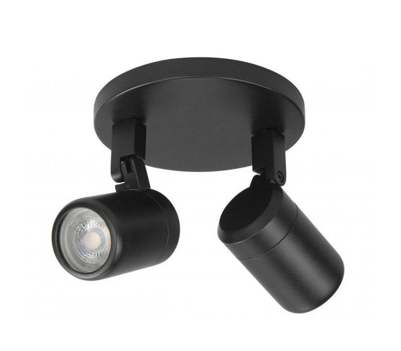 Highlight Rain 2L-Spot IP 44 Zwart excl.lichtbron