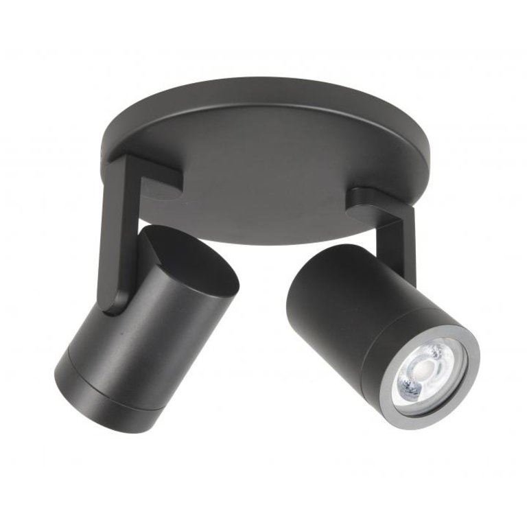 Highlight Halo 2L.-Spot Zwart S7146.01 excl.lichtb