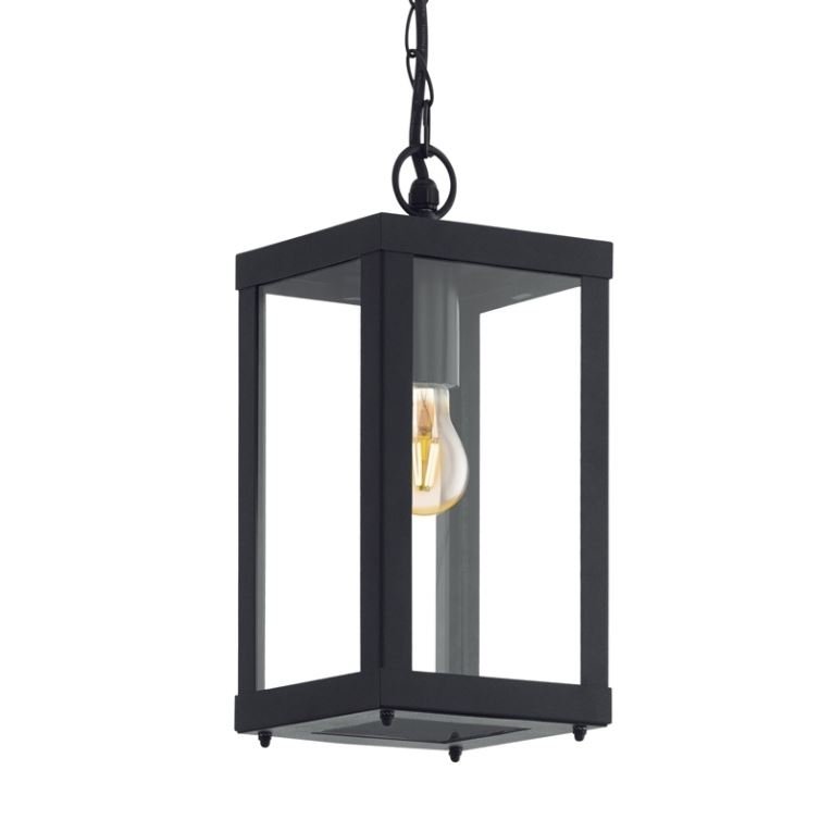 Alamonte 1 Hang buitenlamp Zwart/Helder