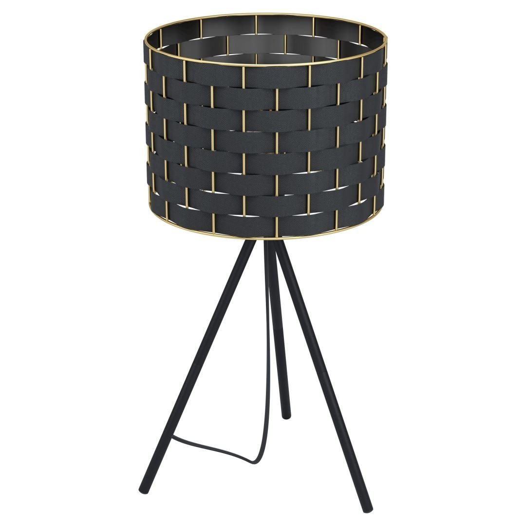 Lifestyle Florenca 1L-Tafellamp Zwart/Goud
