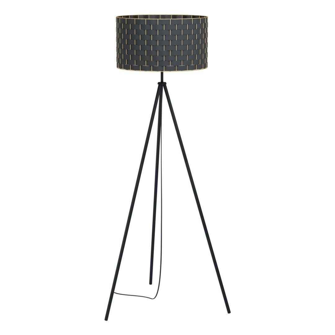 Lifestyle Florenca 1L-Vloerlamp Zwart/Goud