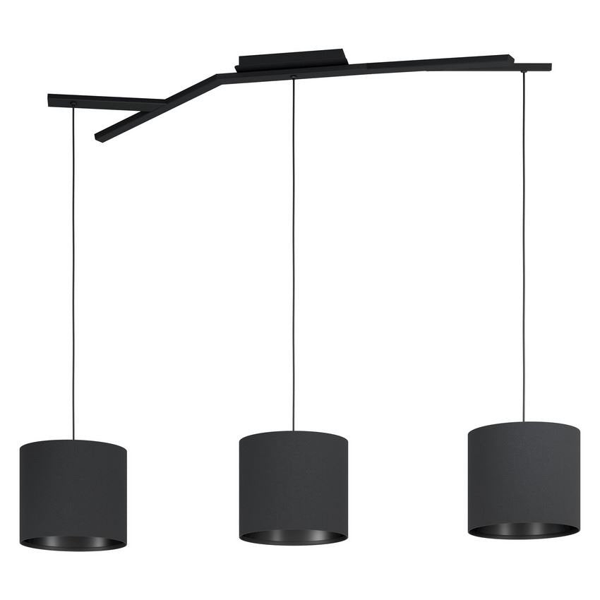 Stars of light Balnario 3L-Hanglamp met kappen Zwar/Zwart