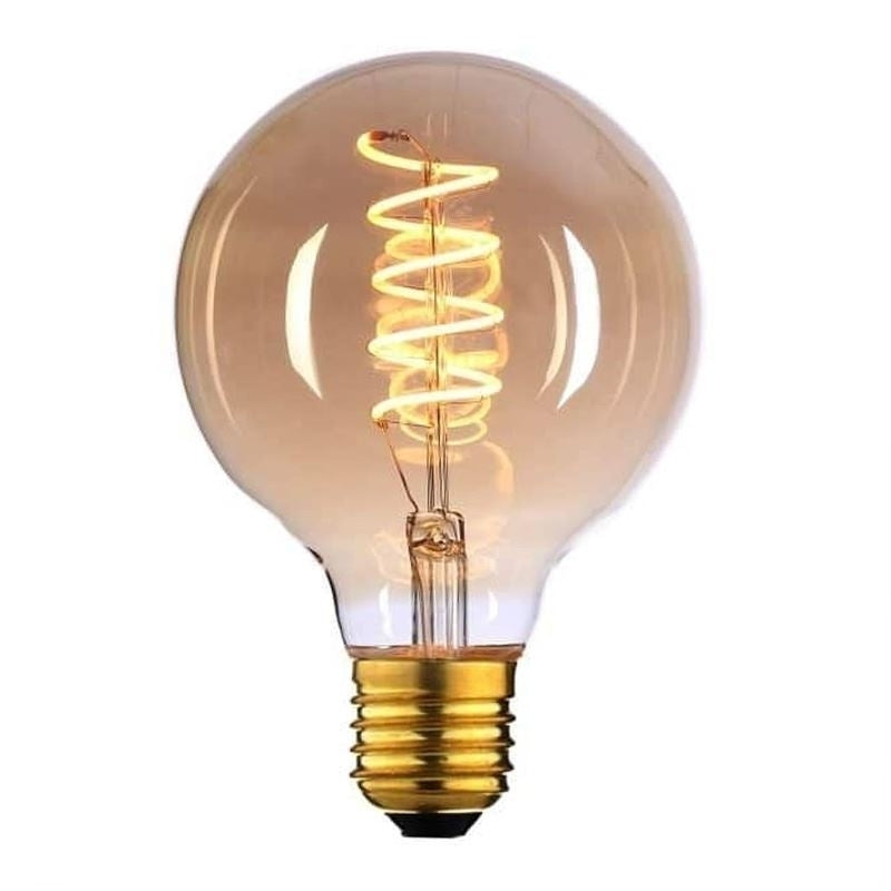 H.L. Globe G80 LED 4w. Amber dimbaar E27 L2515.36