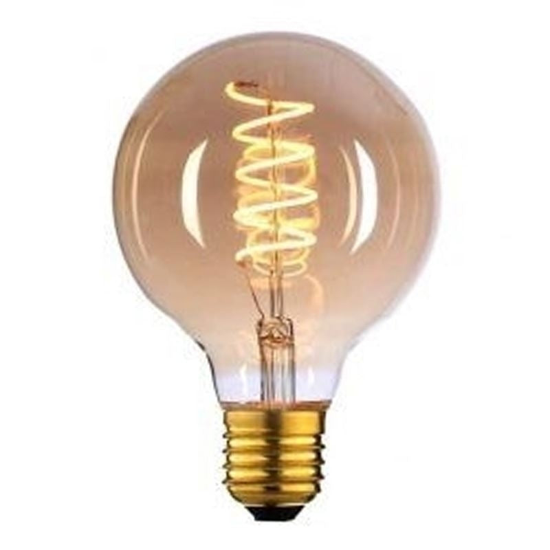 H.L. LED Filament G80 A9W. Dimbaar L2615.36 Amber