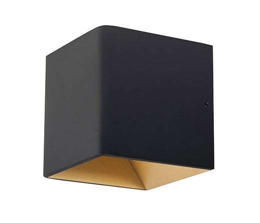 Higlight Stretto 10cm Wandlamp Zwart/Goud W3625.38