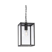 F&V Lugano Hanglamp Zwart/Glas Ip44