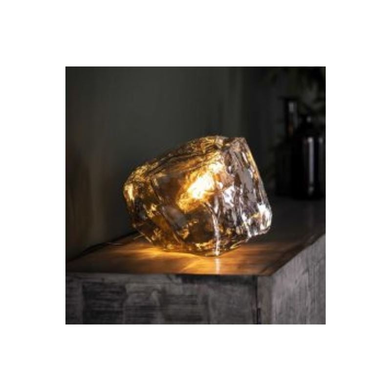 Lifestyle Mountains Stones Tafellamp Chrome Glas