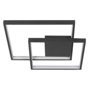 Highlight Piazza LED Plafondlamp Zwart 42cm