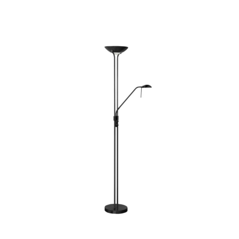 Highlight Luna 2-Lichts Vloerlamp V4179.01 Zwart