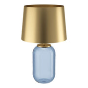 Stars of Light Cuite Tafellamp 390064 Petrol Glas/Mat Goud