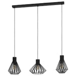 Stars of light Basidano 3-Lichts Hanglamp Zwart