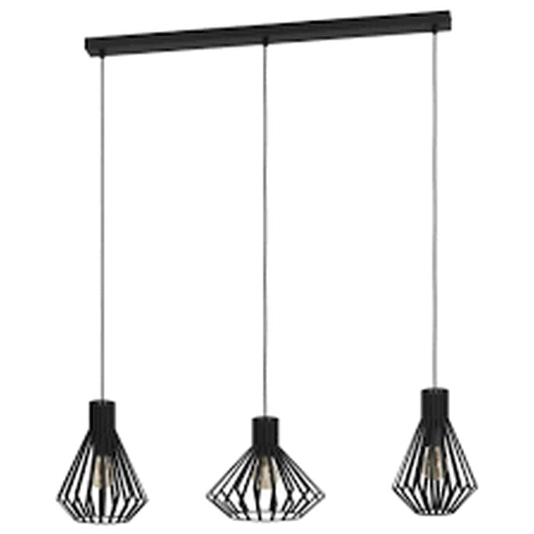 Stars of light Basidano 3-Lichts Hanglamp Zwart