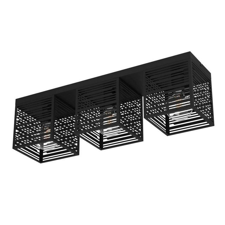 Lifestyle Corbeille 3-Lichts Plafondlamp Zwart