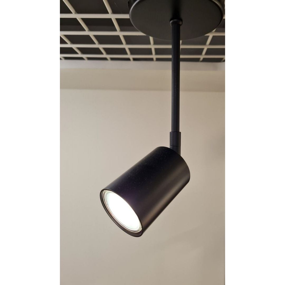 Masterlight Bounce 1L-Spot verlengd 14 cm Zwart exclusief Lichtbron