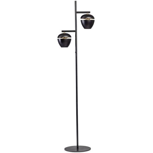 ETH Claire 2-Lichts Vloerlamp 2xE27 Zwart/Goud 05-VL8124-30