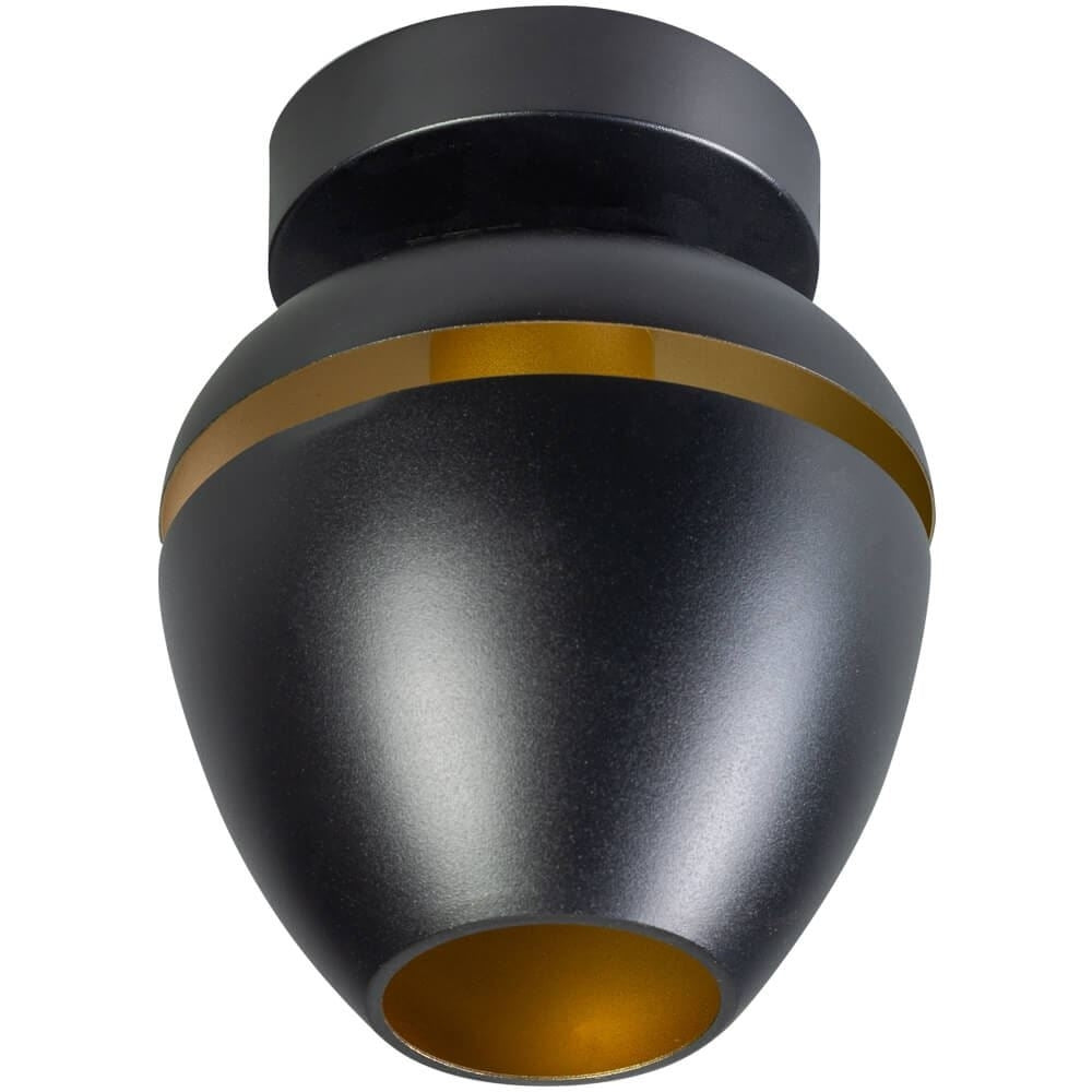 ETH Claire Plafondlamp E27 zwart+goud kap 15cm 05-PL2123-30