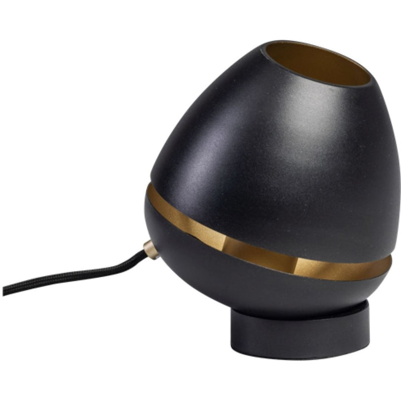 ETH Claire Tafellamp E27 zwart+goud + magneet kap 15cm 05-TL3124-30