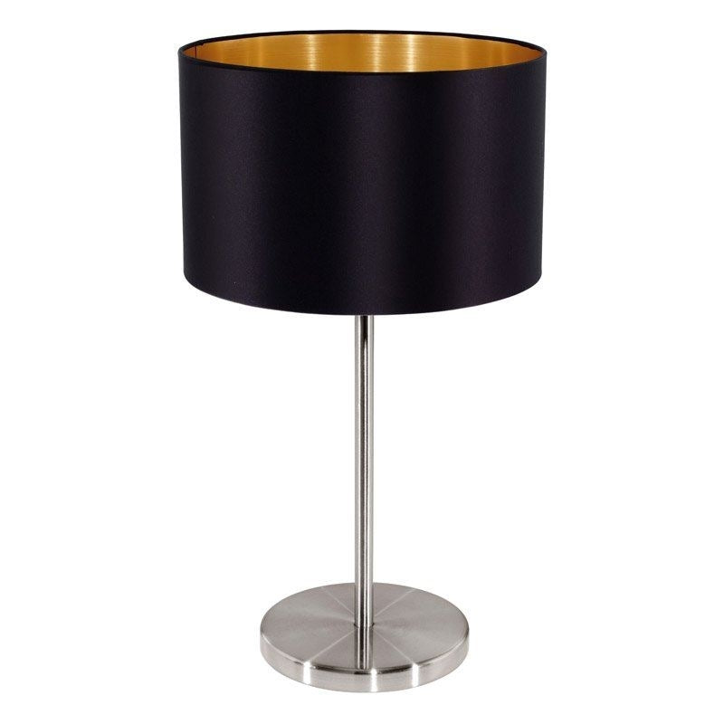 Eglo tafellamp maserlo zwart/goud
