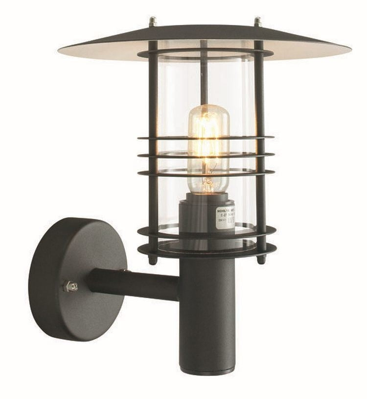 F&V Amsberg Buiten-Wandlamp Zwart